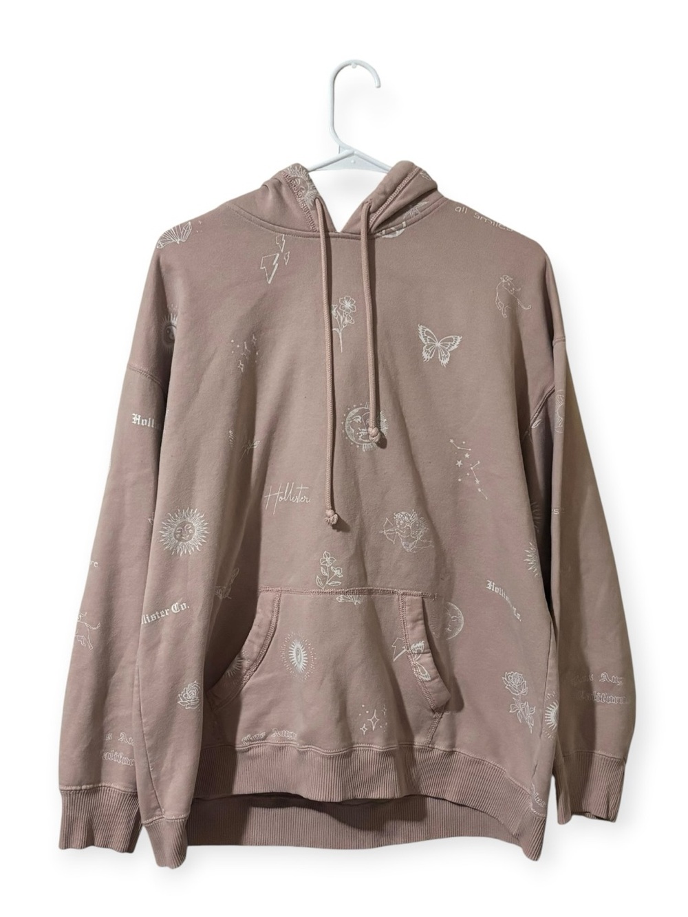 Hollister x Charlie D’Amelio Dusty Rose Celestial Print Hoodie💗✨